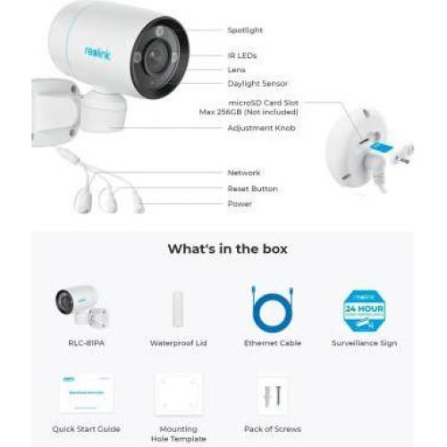 Камера відеоспостереження Reolink RLC-81PA