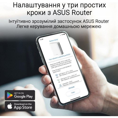 Wi-Fi Mesh система Asus ZenWiFi BT10 2-pack White (90IG08Y0-MO3C40)