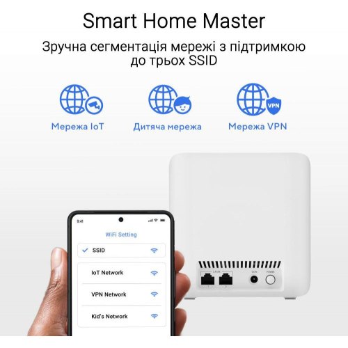 Wi-Fi Mesh система Asus ZenWiFi BD4 2-pack White (90IG0960-MO3C20)