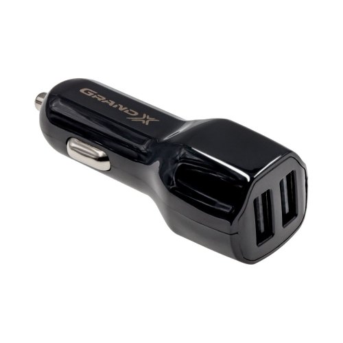 Автомобільний зарядний пристрій Grand-X CH-28, чорний