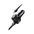 Автомобільний зарядний пристрій Hoco Z36, кабель USB Type-C, чорний (S25713)