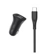 Автомобільний зарядний пристрій SkyDolphin SZ09T, кабель USB Type-C, Black (AZP-000110)
