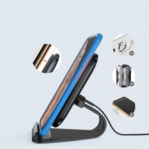 Бездротовий зарядний пристрій ColorWay Wireless Stand 15W Black (CW-CHW31Q-BK)