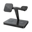 Бездротовий зарядний пристрій Canyon WS-404 15W 4in1 Black (CNS-WCS404B)