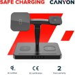 Бездротовий зарядний пристрій Canyon WS-404 15W 4in1 Black (CNS-WCS404B)