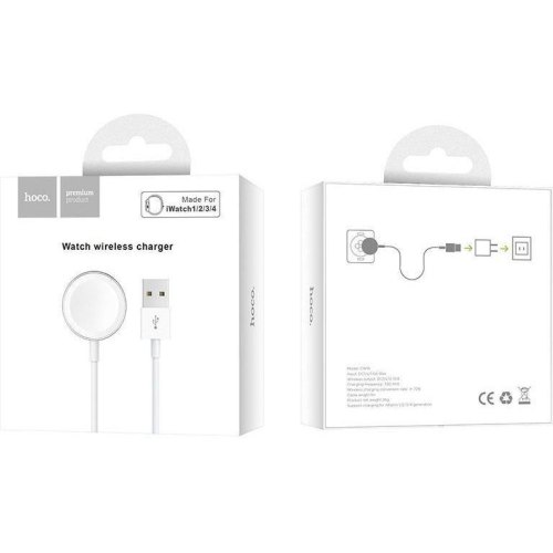 Бездротовий зарядний пристрій Hoco CW16 White (CW16W)