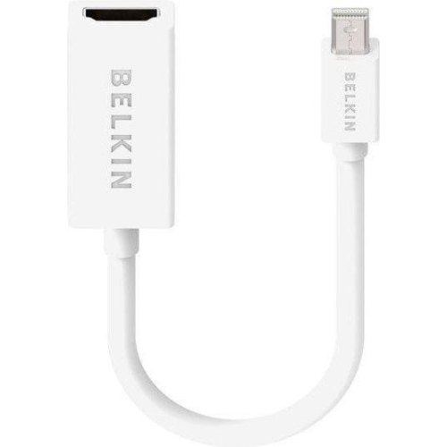 Адаптер Belkin mini DisplayPort - HDMI (M/F), 0.12м, White (F2CD078DSAPL)