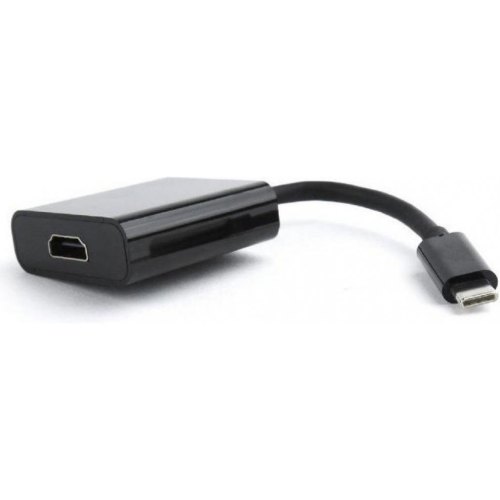 Адаптер Cablexpert USB Type-C - HDMI (M/F), 0.15м, чорний (A-CM-HDMIF-01)