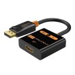 Адаптер Сabletime DisplayPort - HDMI (M/F), 0.2м, Black (CP20B)