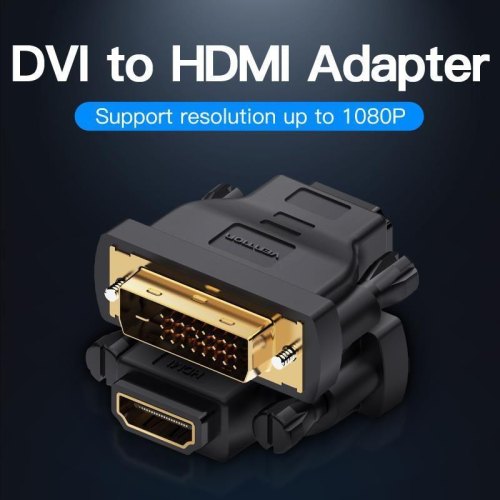Адаптер Vention HDMI - DVI 1.4 (F/M), Black (ECDB0)