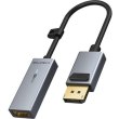 Адаптер Сabletime DisplayPort - HDMI (M/F), 0.2м, Gray (CP20A)