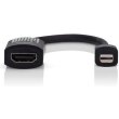Адаптер Belkin mini DisplayPort - HDMI (M/F), 0.12м, Black (F2CD079bt)