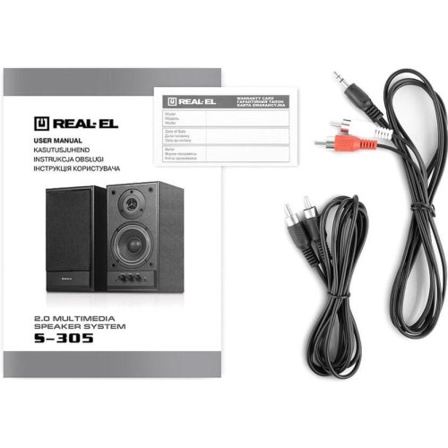 Акустична система 2.0 REAL-EL S-305 Black (EL121200012)