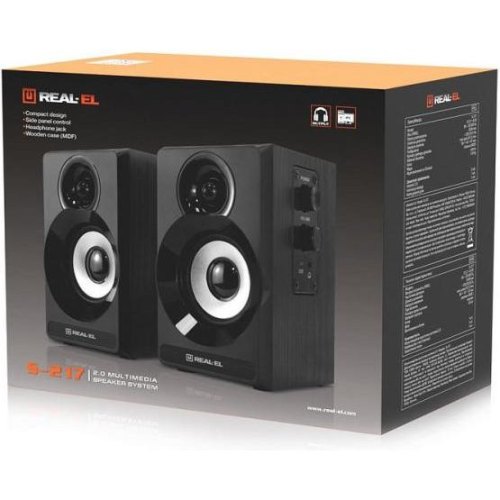 Акустична система 2.0 REAL-EL S-217 Black (EL121200013)