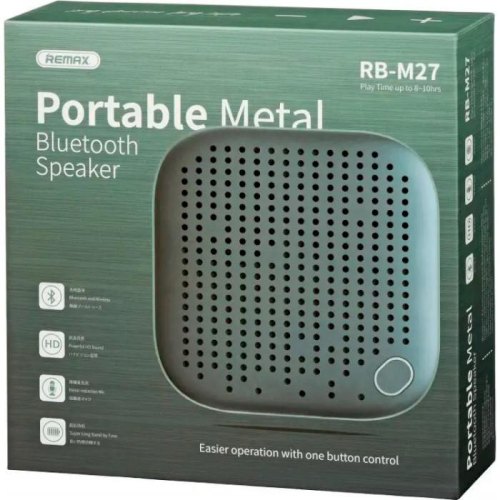 Портативна колонка Remax RB-M27 Dark Dreen (6954851287445)
