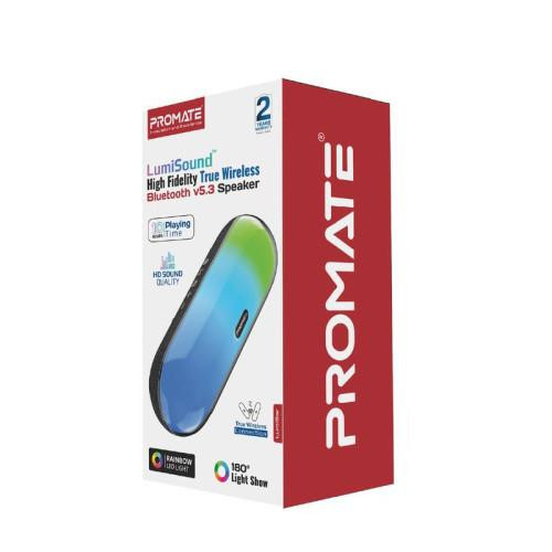 Портативна колонка Promate Lumibar Black