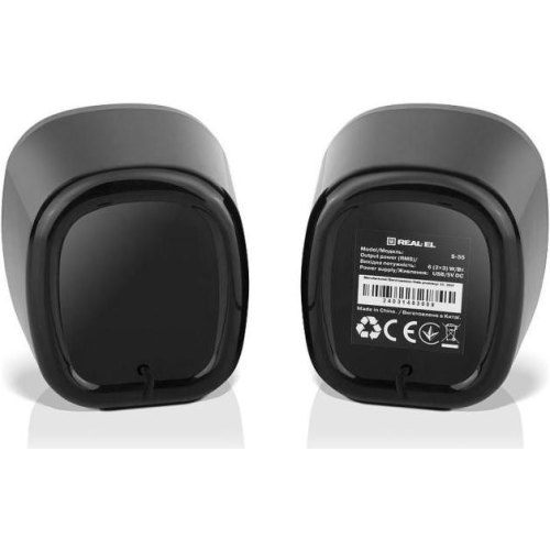 Акустична система 2.0 REAL-EL S-55 Black (EL121100014)