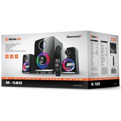 Акустична система 2.1 REAL-EL M-580 Black (EL121300012)