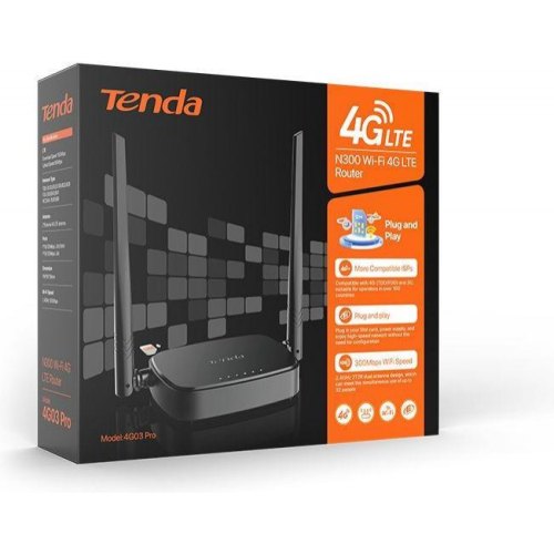 Маршрутизатор бездротовий Tenda 4G03 Pro