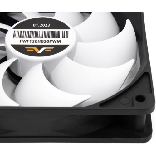 Вентилятор для корпусу Frime, 120мм, PWM Black/White (FWF120HB20PWM)