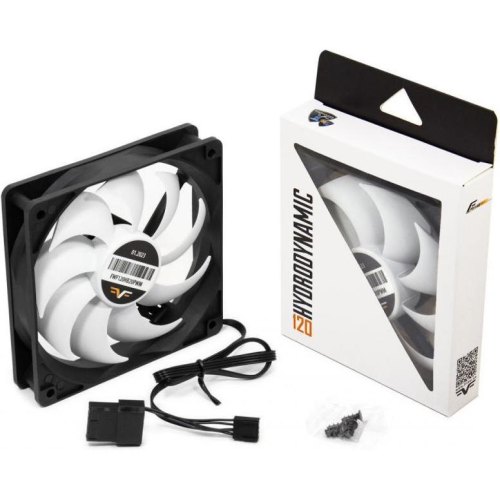 Вентилятор для корпусу Frime, 120мм, PWM Black/White (FWF120HB20PWM)