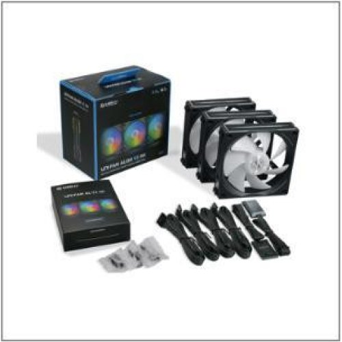 Набір вентиляторів для корпусу Lian Li Uni Fan AL V2, 3x120мм, Black (G99.12ALV23B.00)