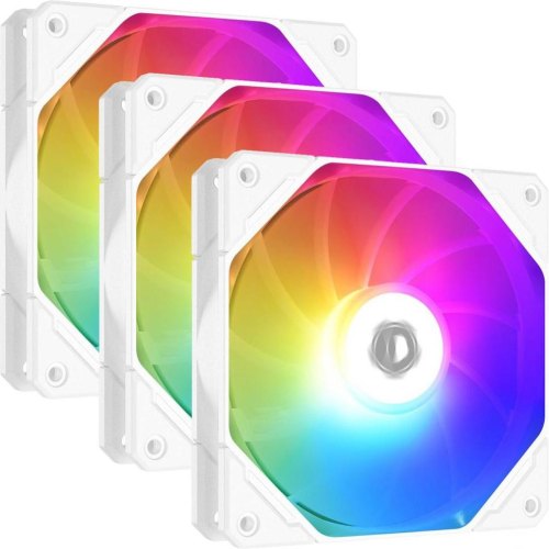 Набір вентиляторів для корпусу ID-Cooling, 3x120мм (TF-12025-Pro ARGB Trio White)