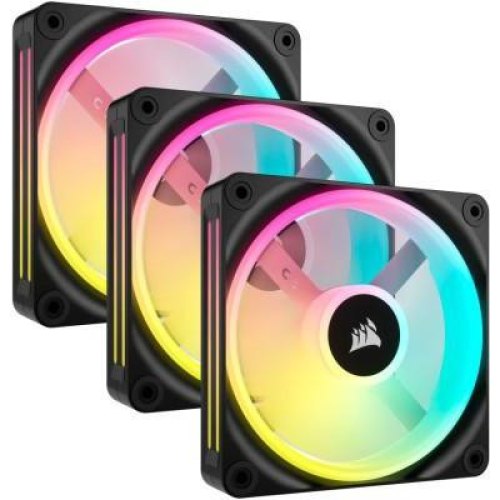 Набір вентиляторів для корпусу Corsair iCUE Link QX120 RGB PWM PC Fans Starter Kit with iCUE Link System Hub, 3x120мм (CO-9051002-WW)