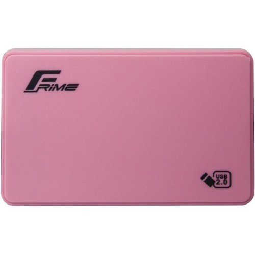 Зовнішня кишеня Frime для HDD/SSD 2.5 SATA, USB 2.0, пластик, Pink (FHE12.25U20)
