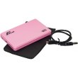 Зовнішня кишеня Frime для HDD/SSD 2.5 SATA, USB 2.0, пластик, Pink (FHE12.25U20)