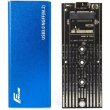 Зовнішня кишеня Frime для M.2 NGFF SATA, USB 3.0, Metal, Blue (FHE202.M2U30)