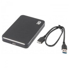 Зовнішня кишеня AgeStar для HDD/SDD 2.5 SATA, USB 3.1, алюміній, Black (31UB2A18)