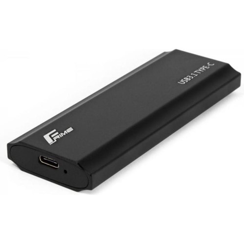 Зовнішня кишеня Frime для M.2 NVMe PCIe, USB 3.2 Type-C, Metal, Black (FHE300.M2UC)