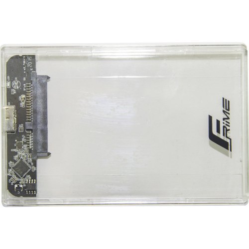 Зовнішня кишеня Frime для HDD/SSD 2.5 SATA, USB 3.0, пластик, Clear (FHE80.25U30)