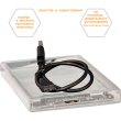 Зовнішня кишеня Frime для HDD/SSD 2.5 SATA, USB 3.0, пластик, Clear (FHE80.25U30)