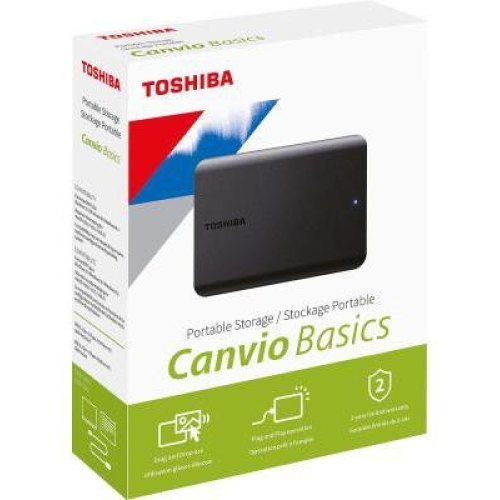Зовнішній жорсткий диск 2.5 Toshiba Canvio Basics 2TB USB Black (HDTB520EK3AA)