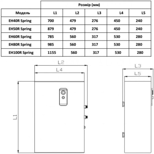 Водонагрівач Willer EH80R Spring