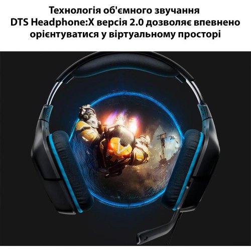 Гарнітура дротова Logitech G432 Black (981-000770)