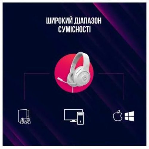 Гарнітура дротова Canyon Lorgar Noah 101 Gaming 3.5mm White (LRG-GHS101W)