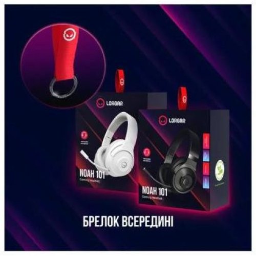Гарнітура дротова Canyon Lorgar Noah 101 Gaming 3.5mm White (LRG-GHS101W)