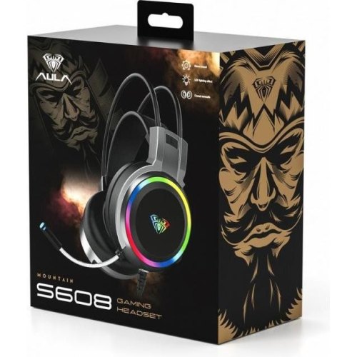 Гарнітура дротова Aula S608 Wired Gaming Headset Black (6948391235509)