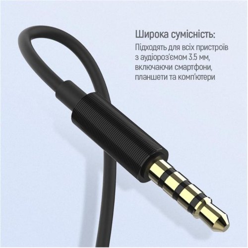 Гарнітура дротова ColorWay Slim 3.5 mm Wired Earphone Blast 1 Black (CW-WD01BK)