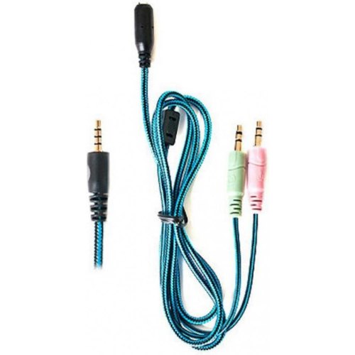 Гарнітура дротова REAL-EL GDX-7500 Black/Blue (EL124100015)