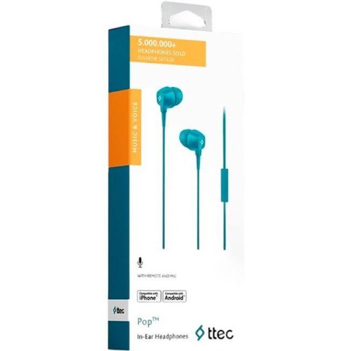 Гарнітура дротова Ttec Pop Turquoise (2KMM13TZ)