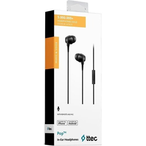 Гарнітура дротова Ttec Pop Black (2KMM13S)