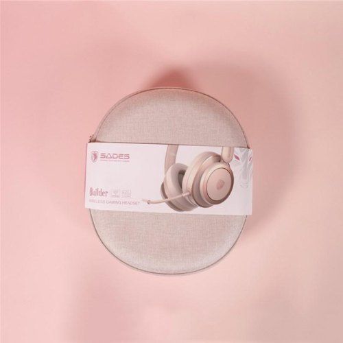 Гарнітура бездротова Sades SA-208 Builder Golden/Pink (sa208gp)