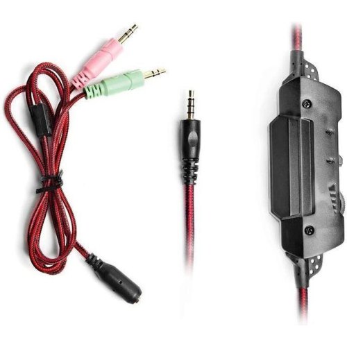 Гарнітура дротова REAL-EL GDX-7600 Black/Red (EL124100028)