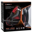 Гарнітура дротова REAL-EL GDX-7600 Black/Red (EL124100028)