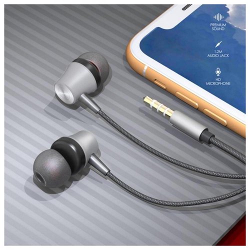 Гарнітура дротова SkyDolphin SR03 Silver (HF-000459)