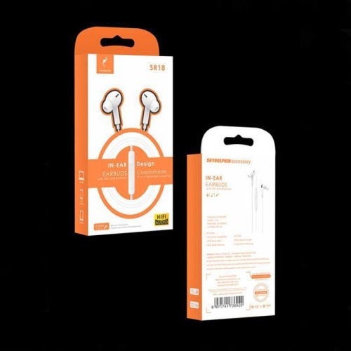 Гарнітура дротова SkyDolphin SR18 White (HF-000461)